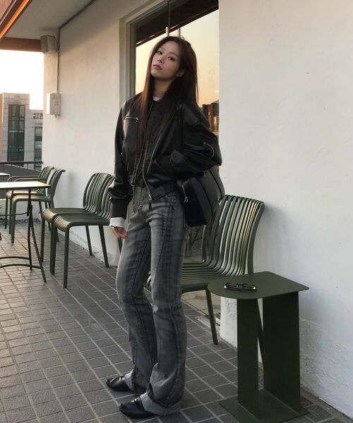 SCHISM INDUCING(スキズムインデューシング)の「DARTS BOOTCUT JEANS GREY(デニムパンツ・レディース・その他・SMALL/MEDIUM)」の18枚目の写真