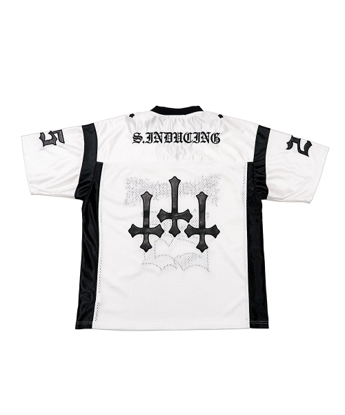 SCHISM INDUCING（スキズムインデューシング）の「METAL HOCKEY JERSEY WHITE（Tシャツ/カットソー・レディース・その他・MEDIUM）」の3枚目の写真