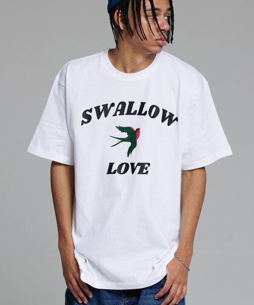 CREAM SODA LAB(クリームソーダラボ)の「スワロラブ 半袖Tシャツ ホワイト(Tシャツ/カットソー・メンズ・その他・MEDIUM/LARGE/X-LARGE/XX-LARGE)」の1枚目の写真