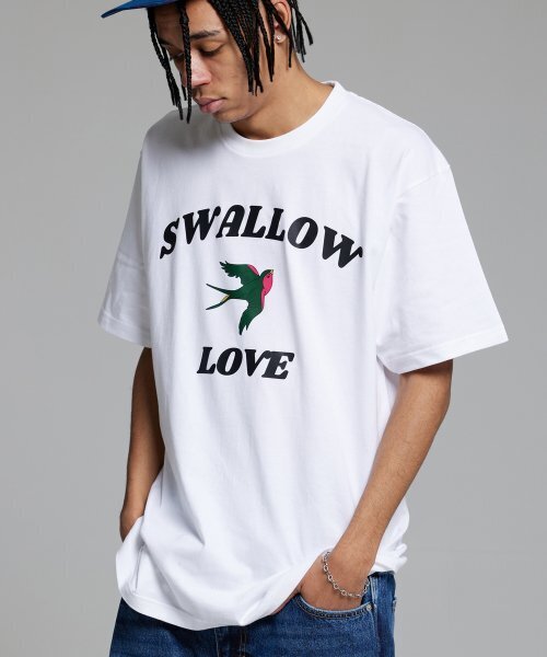CREAM SODA LAB(クリームソーダラボ)の「スワロラブ 半袖Tシャツ ホワイト(Tシャツ/カットソー・メンズ・その他・MEDIUM/LARGE/X-LARGE/XX-LARGE)」の3枚目の写真