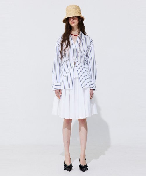 WNDERKAMMER(ブンダーカンマー)の「アイレットパンチングバンディングスカート_ホワイト(スカート・レディース・その他・MEDIUM/SMALL)」の2枚目の写真