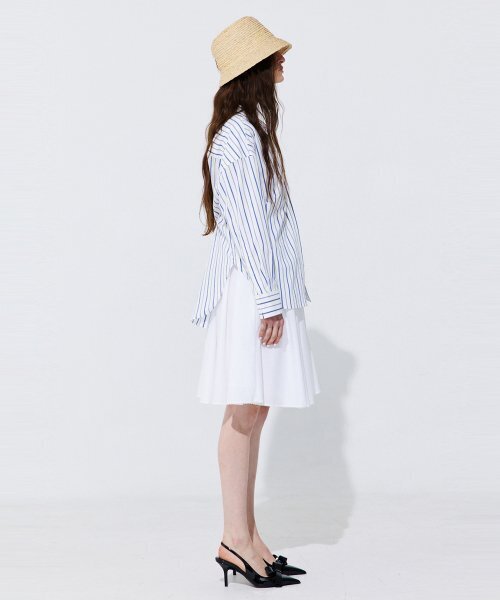 WNDERKAMMER(ブンダーカンマー)の「アイレットパンチングバンディングスカート_ホワイト(スカート・レディース・その他・MEDIUM/SMALL)」の3枚目の写真