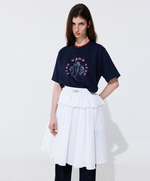 WNDERKAMMER(ブンダーカンマー)の「アイレットパンチングバンディングスカート_ホワイト(スカート・レディース・その他・MEDIUM/SMALL)」の7枚目の写真