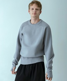 +phenix（プラスフェニックス）の「【WEB・直営店限定】+phenix(プラスフェニックス)HYBRID KNIT LONGRIB PULLOVER ハイブリッド ニット ロングリブ プルオーバー（軽量/通気性）（ニット/セーター）」