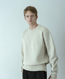+phenix（プラスフェニックス）の「【WEB・直営店限定】+phenix(プラスフェニックス)HYBRID KNIT LONGRIB PULLOVER ハイブリッド ニット ロングリブ プルオーバー（軽量/通気性）（ニット/セーター）」
