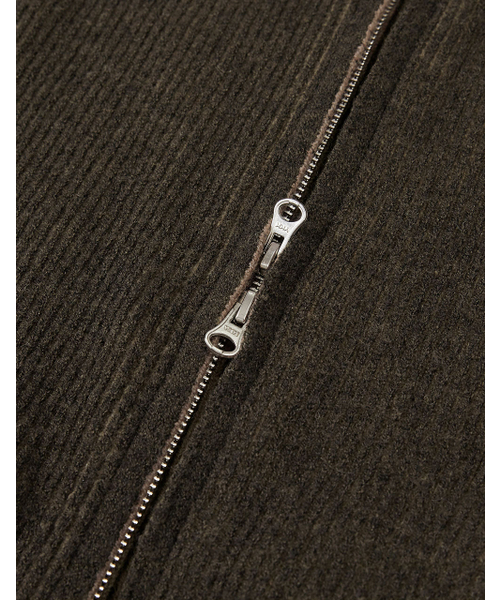 MMLG（エムエムエルジー）の「[Mmlg] TWO TONE HIGH NECK KNIT ZIPUP (BROWN)（カーディガン/ボレロ・レディース・その他・SMALL/MEDIUM/LARGE/X-LARGE）」の6枚目の写真
