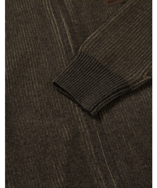 MMLG（エムエムエルジー）の「[Mmlg] TWO TONE HIGH NECK KNIT ZIPUP (BROWN)（カーディガン/ボレロ・レディース・その他・SMALL/MEDIUM/LARGE/X-LARGE）」の7枚目の写真
