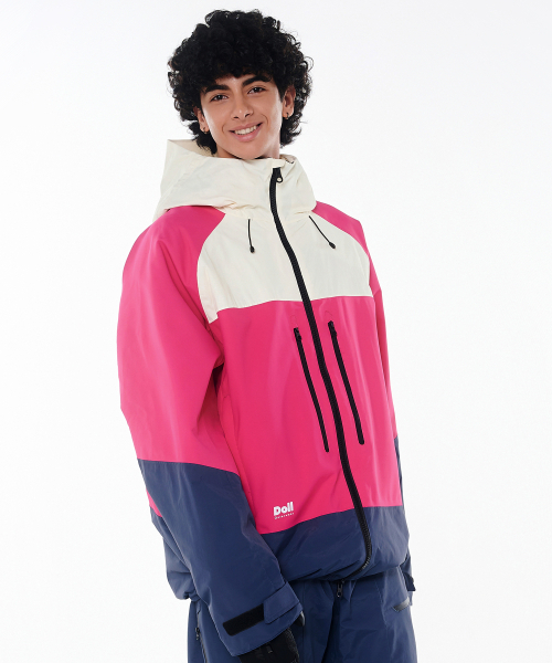DOLL OUTERWEAR（ドラ アウターウェア）の「2425 ボニータ ボードウェア ジャケット ローズレッド 男女共用（ナイロンジャケット・レディース・その他・SMALL/MEDIUM/LARGE/X-LARGE/X-SMALL）」の2枚目の写真