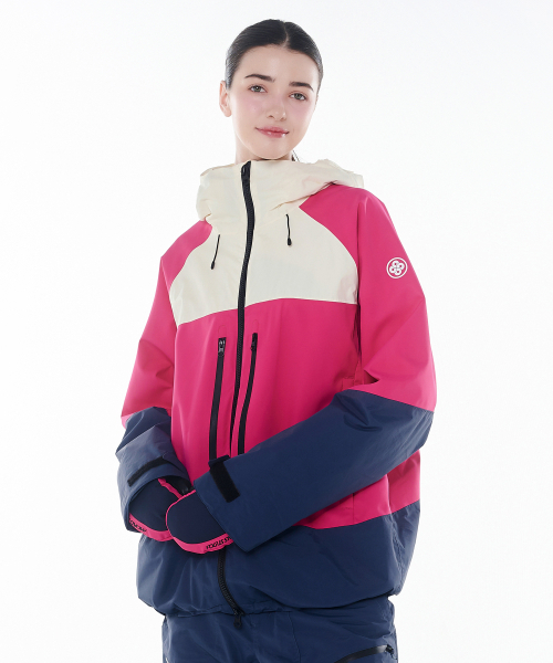 DOLL OUTERWEAR（ドラ アウターウェア）の「2425 ボニータ ボードウェア ジャケット ローズレッド 男女共用（ナイロンジャケット・レディース・その他・SMALL/MEDIUM/LARGE/X-LARGE/X-SMALL）」の8枚目の写真
