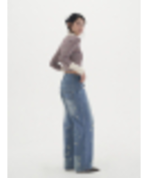BIBORA（ビボラ）の「カッティングワイドデニムパンツ（デニムパンツ・レディース・その他・SMALL/MEDIUM）」の2枚目の写真