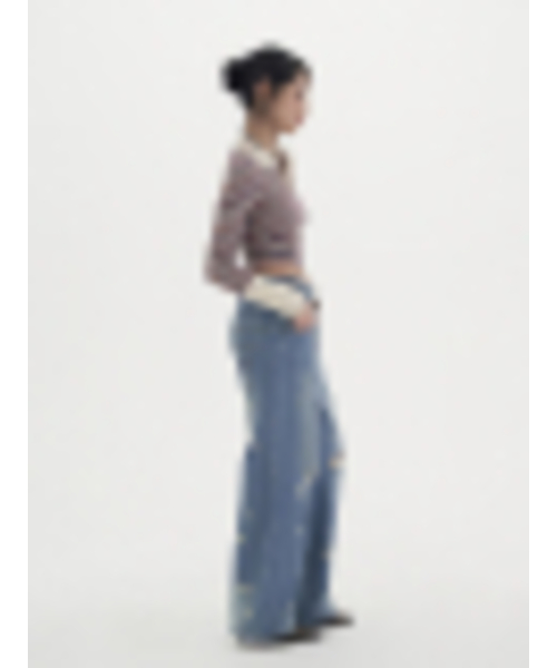 BIBORA（ビボラ）の「カッティングワイドデニムパンツ（デニムパンツ・レディース・その他・SMALL/MEDIUM）」の3枚目の写真