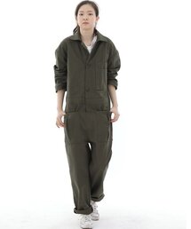 SAINTCREW（セントクルー）の「オーバーラウンドテーパードカーゴジャンプスーツOT-502Cカーキ（つなぎ/オールインワン・メンズ）」