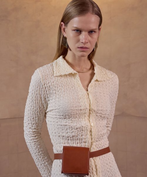 320SHOWROOM(320ショールーム)の「Shirt collar wrinkled dress Cream(ワンピース・レディース・その他・MEDIUM/SMALL)」の9枚目の写真