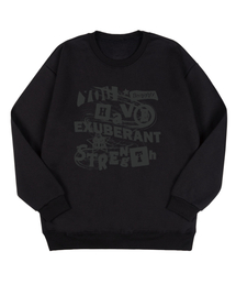 BEMIGHTY（ビーマイティー）の「Brush Lettering Overfit Fleece Sweatshirt [Black]（スウェット）」