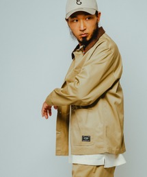 BIG MIKE（ビッグマイク）の「BIG MIKE ビックマイク/ 26春夏新作 セットアップ対応 TCツイル カバーオール 襟コーデュロイ //// 102537000（カバーオール）」