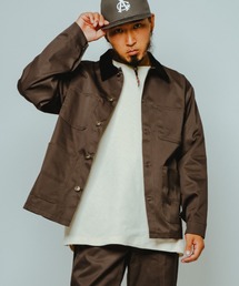 ability（アビリティ）の「BIG MIKE ビックマイク/ 26春夏新作 セットアップ対応 TCツイル カバーオール 襟コーデュロイ //// 102537000（カバーオール）」