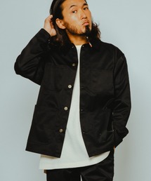 BIG MIKE（ビッグマイク）の「BIG MIKE ビックマイク/ 26春夏新作 セットアップ対応 TCツイル カバーオール 襟コーデュロイ //// 102537000（カバーオール）」