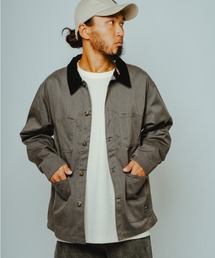 BIG MIKE（ビッグマイク）の「BIG MIKE ビックマイク/ 26春夏新作 セットアップ対応 TCツイル カバーオール 襟コーデュロイ //// 102537000（カバーオール）」