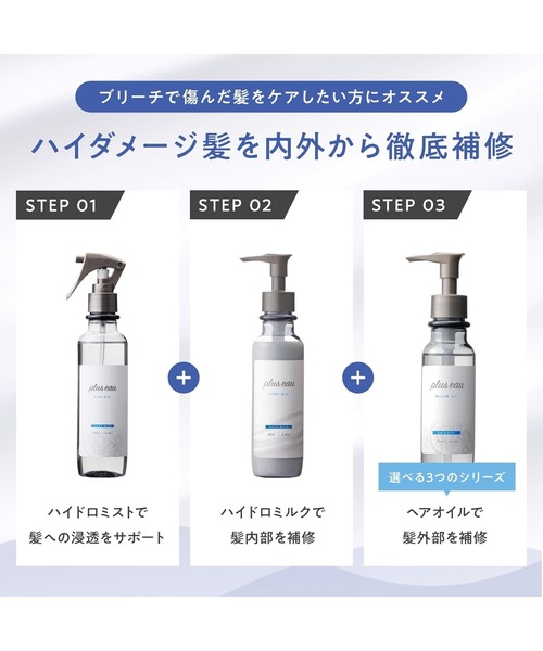 plus eau(プリュスオー)の「プリュスオー ハイドロミルク 150ml(ヘアオイル/ヘアミルク・レディース・ヘアミルク・FREE)」の8枚目の写真