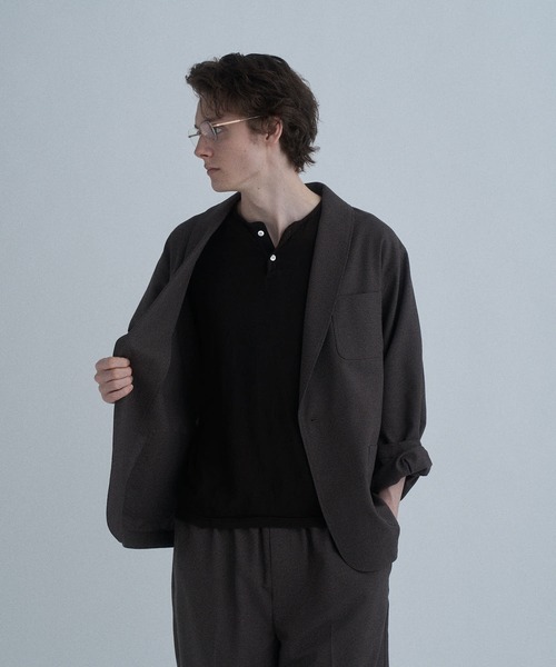 THE BOLDMAN(ザ ボールドマン)の「Breeze Easy Jacket / ブリーズ イージー ジャケット(テーラードジャケット・メンズ・ブラック/ブラウン・LARGE/MEDIUM)」の2枚目の写真