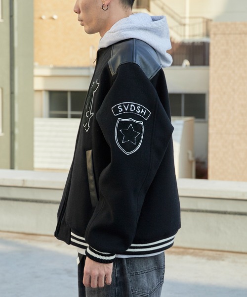 CALEE/キャリー WOOL MELTON STADIUM JUMPER ＜S.V.D.S.H＞ ウール