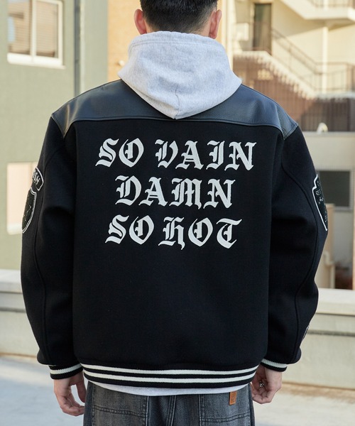 CALEE（キャリー）の「CALEE/キャリー WOOL MELTON STADIUM JUMPER