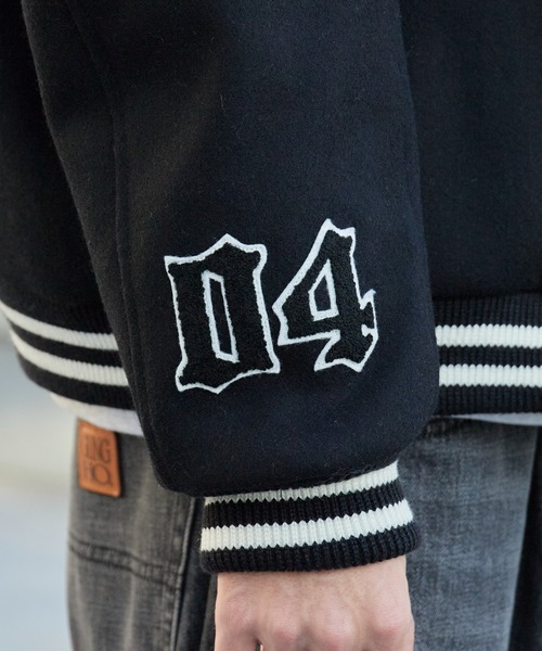 CALEE キャリー　スタジアムジャケット　スタジャン CALEE/キャリー WOOL MELTON STADIUM JUMPER ＜S.V.D.S.H＞ ウール