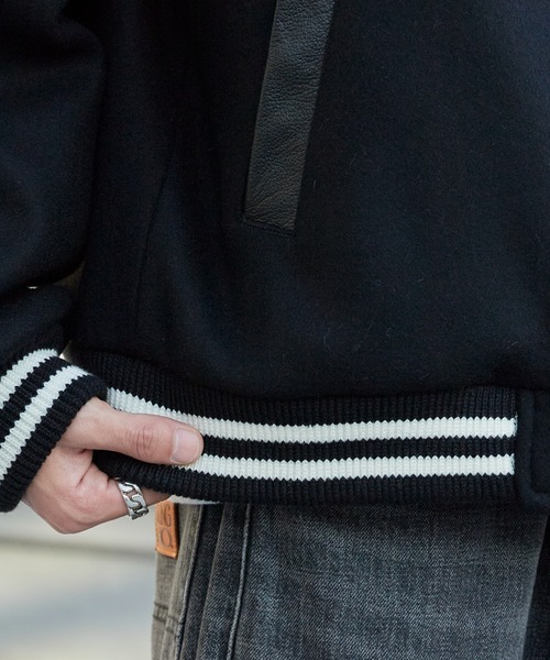 CALEE（キャリー）の「CALEE/キャリー WOOL MELTON STADIUM JUMPER