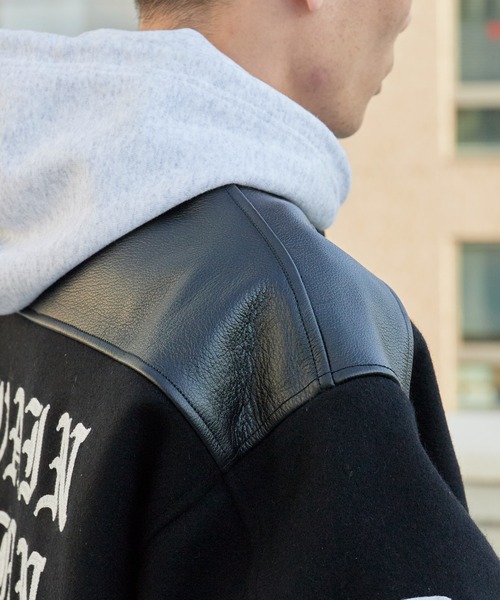 CALEE/キャリー WOOL MELTON STADIUM JUMPER ＜S.V.D.S.H＞ ウール