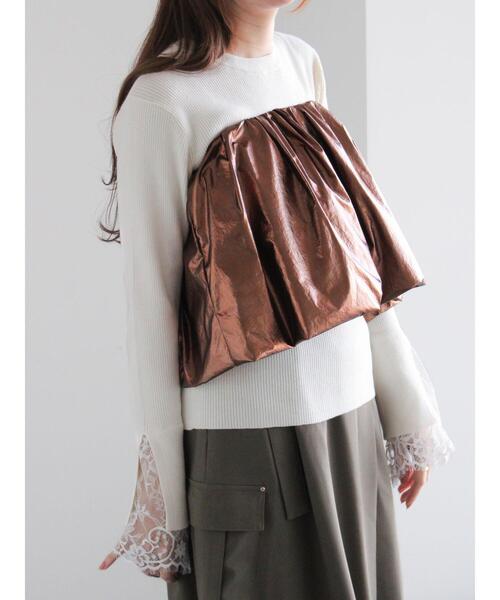 Te chichi(テチチ)の「ペプラムレイヤーベルト(ベルト・レディース・シルバー/ブロンズ・F)」の14枚目の写真