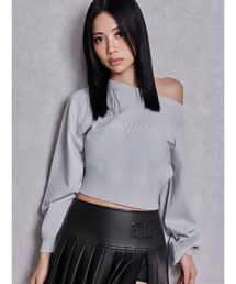 GYDA | Gemyntar embossワンショルニットトップス(ニット/セーター)