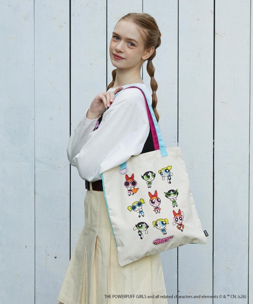 MILKFED.(ミルクフェド)の「THE POWERPUFF GIRLS × MILKFED. TOTEBAG(トートバッグ・レディース・ピンク・ONE SIZE)」の5枚目の写真