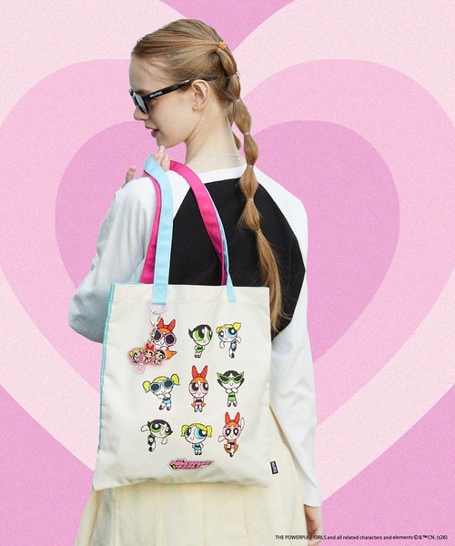MILKFED.(ミルクフェド)の「THE POWERPUFF GIRLS × MILKFED. TOTEBAG(トートバッグ・レディース・ピンク・ONE SIZE)」の3枚目の写真