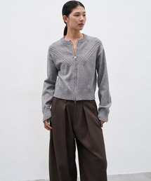 EIGHTHMONTH（エイスマンス）の「ラインステッチジップニット EM25a168【EIGHTHMONTH】（カーディガン/ボレロ）」