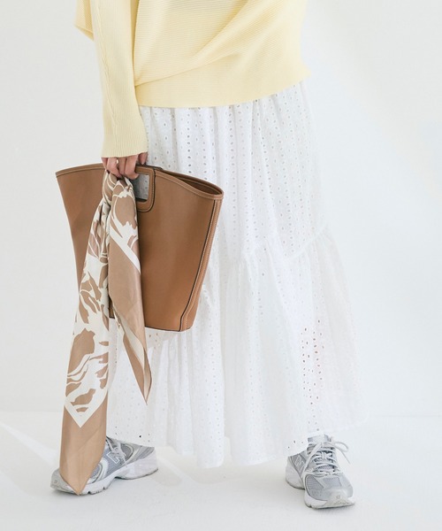 coca（coca）（コカ）の「カットワークレーススカート（スカート・レディース・ホワイト・L/M）」の8枚目の写真