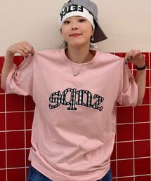 WEB限定 / ハート×ドットプリント / ドットロゴ半袖Tシャツ / sqnz