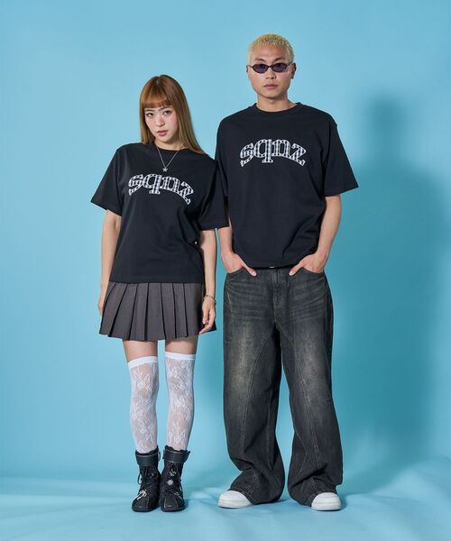 SEQUENZ(シークエンズ)の「※WEB限定 / チェック柄ワッペン / ギンガムチェックワッペン半袖T /sqnz gingham applique tee(Tシャツ/カットソー・メンズ・ブラック/ダークネイビー/ホワイト/ライトピンク・MEDIUM/SMALL/LARGE)」の17枚目の写真