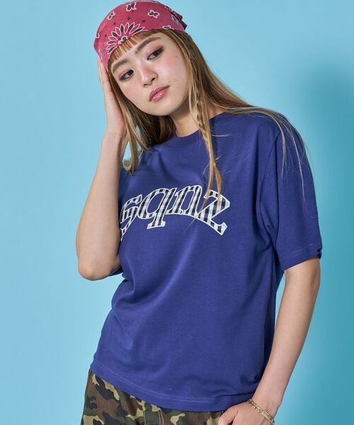 SEQUENZ(シークエンズ)の「※WEB限定 / チェック柄ワッペン / ギンガムチェックワッペン半袖T /sqnz gingham applique tee(Tシャツ/カットソー・メンズ・ブラック/ダークネイビー/ホワイト/ライトピンク・MEDIUM/SMALL/LARGE)」の21枚目の写真