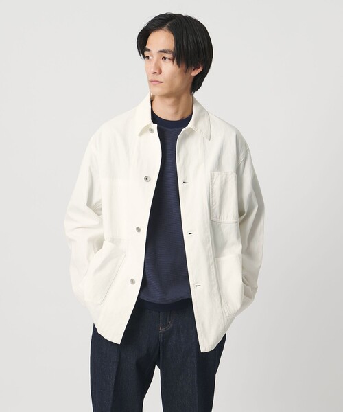 UNITED ARROWS（ユナイテッドアローズ）の「ボイルギャバジン カバーオール 「 SLOW &　」（カバーオール・メンズ・ホワイト・XL/M/L/S）」の2枚目の写真