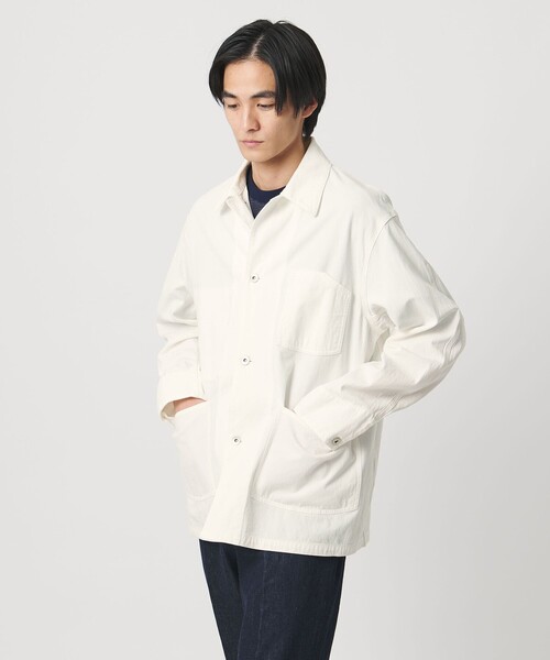 UNITED ARROWS（ユナイテッドアローズ）の「ボイルギャバジン カバーオール 「 SLOW &　」（カバーオール・メンズ・ホワイト・XL/M/L/S）」の4枚目の写真