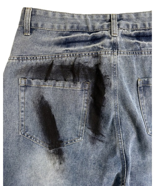 inst.ALL(インストール)の「ペイントダメージバレルーズデニムパンツ(デニムパンツ・レディース・サックスブルー・L/M/S)」の7枚目の写真