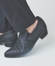 5351 POUR LES HOMMES（ゴーサンゴーイチプールオム）の「【パナマメッシュ】メッシュレザー ヒール スリッポン（スリッポン）」