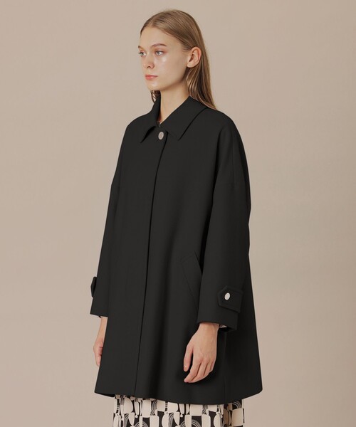 MACKINTOSH LONDON（マッキントッシュ ロンドン）の「【ROSLEY/ロズリー】ぺコラム圧縮ビーバーステンカラーコート（ステンカラーコート・レディース・ブラック・38）」の8枚目の写真