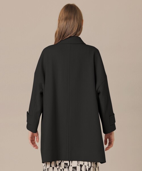 MACKINTOSH LONDON（マッキントッシュ ロンドン）の「【ROSLEY/ロズリー】ぺコラム圧縮ビーバーステンカラーコート（ステンカラーコート・レディース・ブラック・38）」の7枚目の写真