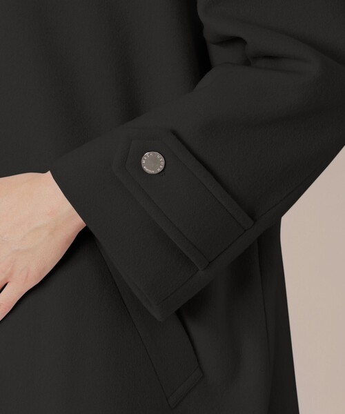 MACKINTOSH LONDON（マッキントッシュ ロンドン）の「【ROSLEY/ロズリー】ぺコラム圧縮ビーバーステンカラーコート（ステンカラーコート・レディース・ブラック・38）」の5枚目の写真