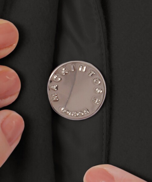 MACKINTOSH LONDON（マッキントッシュ ロンドン）の「【ROSLEY/ロズリー】ぺコラム圧縮ビーバーステンカラーコート（ステンカラーコート・レディース・ブラック・38）」の4枚目の写真