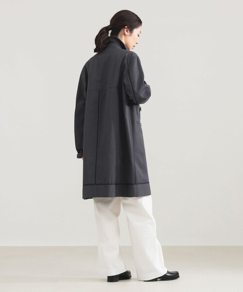 Demi-Luxe BEAMS（デミルクス ビームス）の「AK+1 / バルカラー コート（ステンカラーコート・レディース・オフホワイト/グレー・36/38）」の22枚目の写真