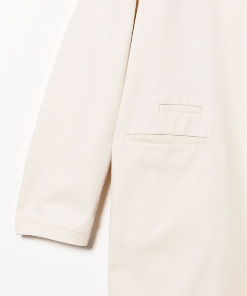 Demi-Luxe BEAMS（デミルクス ビームス）の「AK+1 / バルカラー コート（ステンカラーコート・レディース・オフホワイト/グレー・36/38）」の3枚目の写真