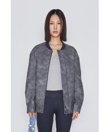 AFTERHOURS（アフターアワーズ）の「LEATHER OVERSIZED BOMBER JACKET (CHARCOAL)（ライダースジャケット）」