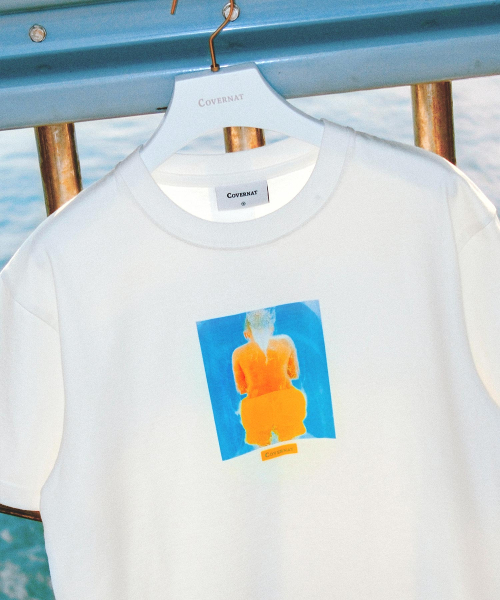 COVERNAT（カバーナット）の「[YOSIGO] スライドクルーズTシャツ ホワイト（Tシャツ/カットソー・レディース・その他・XS/S/XXL/M/L/XL）」の4枚目の写真